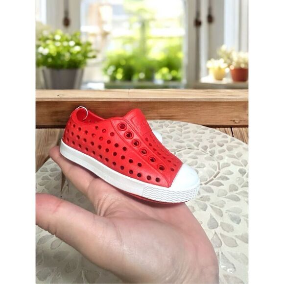 Native Jefferson Toddler Baby Shoe Water Shoe Sneaker Torch RED Size C 4 NEW UNI - Picture 7 of 13